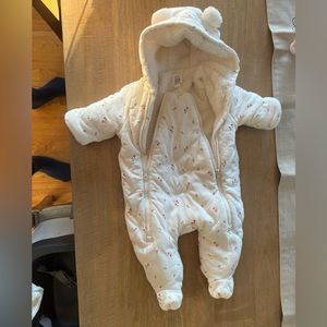Fleece lined baby bunting